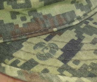 Rare Mexican Army SERGEANT Uniform Digital Camo Cap Visor Hat Mexico Military 2