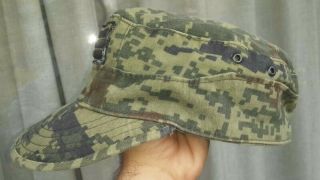 Rare Mexican Army SERGEANT Uniform Digital Camo Cap Visor Hat Mexico Military 5