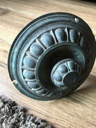 Antique Cast Iron Mechanical Door Bell Pull (victorian,  Butlers Maid)