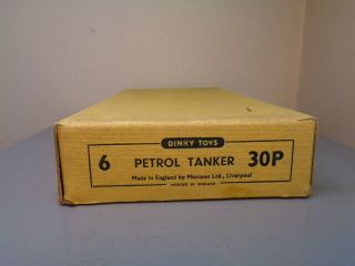 Dinky Toys Vintage Trade Box For Studebaker Petrol Tanker No 30p Very Rare Vg