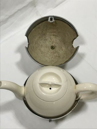 Everhot 1950 Ceramic Teapot with Arts and Crafts style Metal Cosy 4