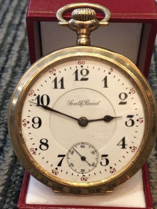 1908 South Bend 17 Jewel,  Grade 299,  16s,  Model 1 Pocket Watch