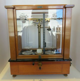 Vintage Seederer - Kohl Busch Inc.  Inglewood,  Nj,  Gem / Gold Scale Wood Cabinet.