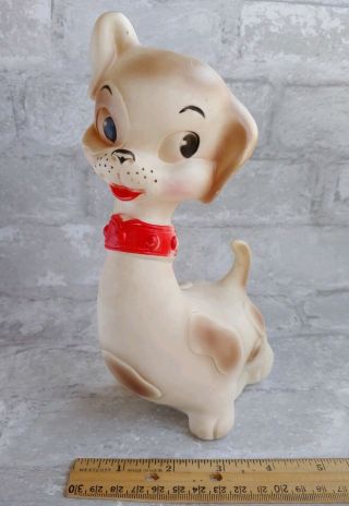 Vintage 1960s Arrow Rubber Edward Mobley Spot Dalmation Puppy Dog Squeak Toy 8 "