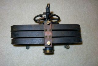 Rare Antique 1800 ' s Dynamo Teaching Model with Galvanometer Bipolar Motor 6