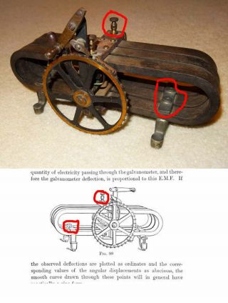 Rare Antique 1800 ' s Dynamo Teaching Model with Galvanometer Bipolar Motor 8