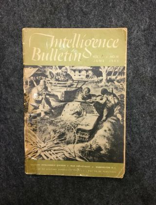 Military Intelligence Bulletin,  Vol Iii,  No.  10,  June 1945