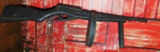 Vintage/antique Home Made Folk Art Tommy Machine Gun Theater Prop/toy Pop Gun