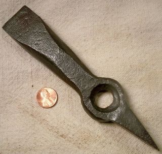 Early Hand Forged Denglestock Pa Dutch Scythe Sharpening Anvil Collectible Tool