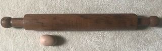 18th Century England Ash Rolling Pin - Very Early Form