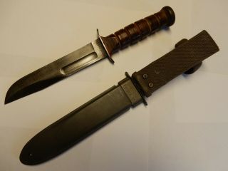 U.  S.  N.  Mk2 Robeson Shuredge knife with sheath 2