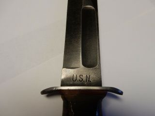 U.  S.  N.  Mk2 Robeson Shuredge knife with sheath 4
