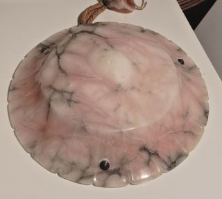 Antique ALABASTER ceiling lamp from Europe 2