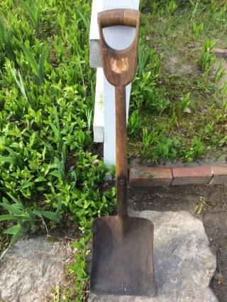 Vintage/antique Wood “d” Handle Shovel,  “howard”