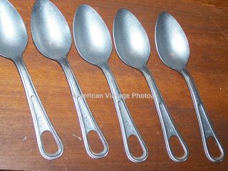 5 Spoon Mess Utensil Military Usmc Army Stainless Steel Ration & Shelby P38