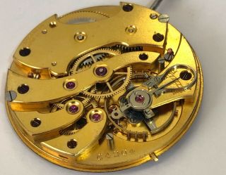 ANTIQUE ULYSSE NARDIN POCKET WATCH MOVEMENT WITH DIAL & HANDS 3