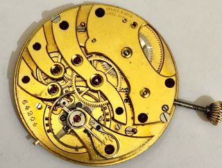 ANTIQUE ULYSSE NARDIN POCKET WATCH MOVEMENT WITH DIAL & HANDS 5