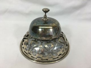 Sterling Hotel Push Bell Windup By Grey & Co.  Early 1900 