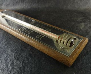 Very Rare Rochester Bath Wall Thermometer Big Number Scale Red Indicator Vintage