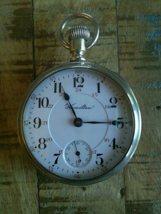 Hamilton 18s Pocket Watch / 940,  21 Jewels,  ADJUSTED 5 POSITIONS 4