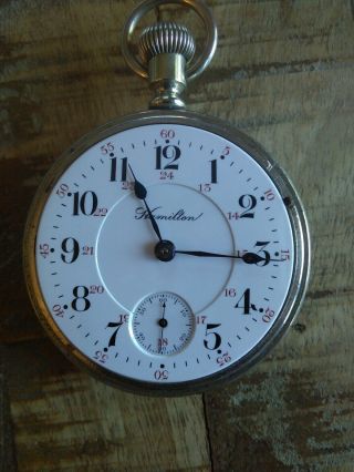 Hamilton 18s Pocket Watch / 940,  21 Jewels,  ADJUSTED 5 POSITIONS 7