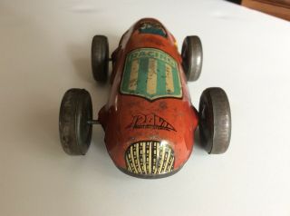 Rare Vintage Tin Litho Racing Car Pavi Made In Argentina