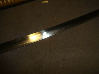 Japanese WWll Army officer ' s sword in mountings,  hand forged mumei Gendaito 7