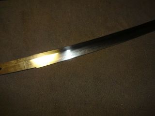 Japanese WWll Army officer ' s sword in mountings,  hand forged mumei Gendaito 8
