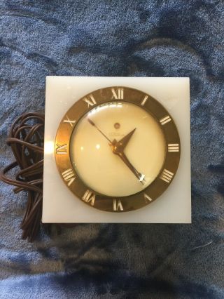 Vintage Telechron Lucite Electric Clock Model 4h55