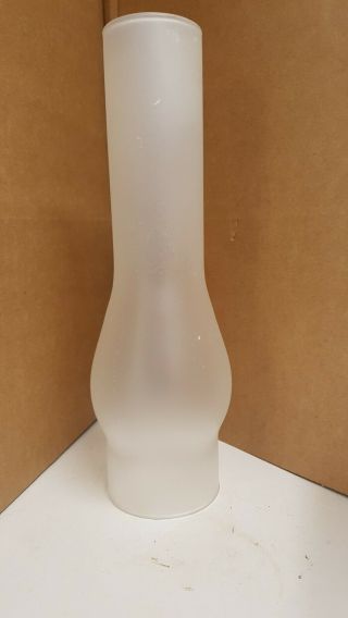 250mm Line Bulge Plain Glass Oil Lamp Chimney / Funnel 65 Mm Fitter 50mm Top