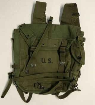 Wwii 1944 Dated M1944 Combat Field Pack With 1944 Suspenders