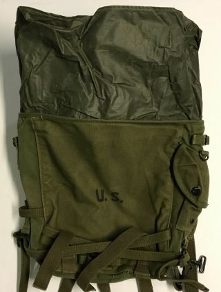 WWII 1944 Dated M1944 Combat Field Pack with 1944 Suspenders 7
