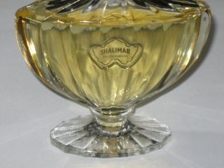 Vintage Guerlain Shalimar Perfume Bottle 2 OZ 60 ML EDP - Open 3/4 Full - 5 3/4 