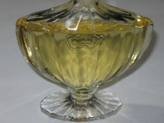 Vintage Guerlain Shalimar Perfume Bottle 2 OZ 60 ML EDP - Open 3/4 Full - 5 3/4 