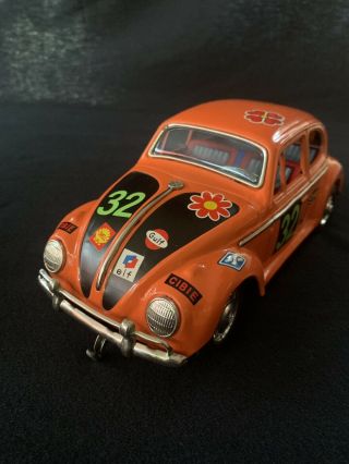 Taiyo Vintage,  Tin Volkswagen Love Love Beetle W/original Box Vw