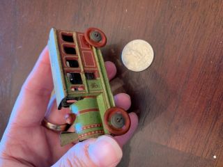 Antique German Tin Toy Train Engine - Penny Toy