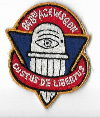 Usaf Theatre Made 848th Ac & W Squadron Patch