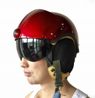 Red Us Air Jet Plane F15 F22 Cosplay Nhl Nascar Fighter Helicopter Gentex Helmet