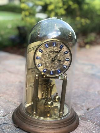 Rare 400 Day Bronze Anniversary Clock With Dome