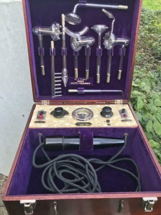 Violet Wand Machine - Fitting Bruxelles - Quack Medicine Medic 8 Glass Electrodes