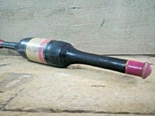 Antique Old Wooden Hand Crafted Lacquer Painted Bread Rolling Pin Chapati Roller 4