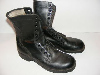 1980s Black Military Combat Boots Ro Search Mens Size 8n 8 N