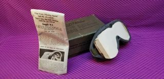 Military World War 2 Goggles 37g3050 N - 2 Clear,  Smoke,  & Red Polarizing Lens Box