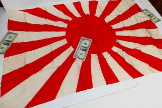 WW2 Vintage Imperial Japanese Army ' RISING SUN ' BATTLE STANDARD 100 Authentic 4