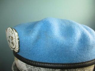 UN light blue beret united nations cap Hat commando mutze kradchen kepi helmet 2
