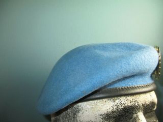 UN light blue beret united nations cap Hat commando mutze kradchen kepi helmet 5