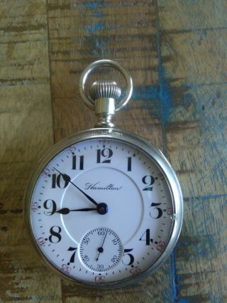 Hamilton 18s Pocket Watch / 946,  23 Jewels,  Adjusted 5 Positions In Hamilton.