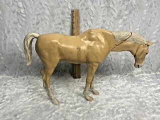 Marx Johnny West Viking Horse with Nodding Head & Wheels Vintage Rare Retired 5