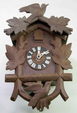 Vintage German Cuckoo Wall Clock Parts Repair