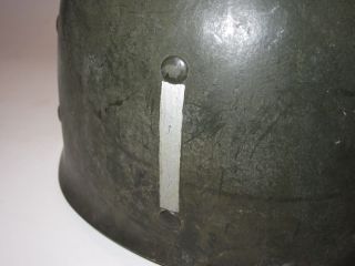 NAMED post WWII Occupation of Japan US Army Major Fuji Firestone M1 Helmet Liner 8
